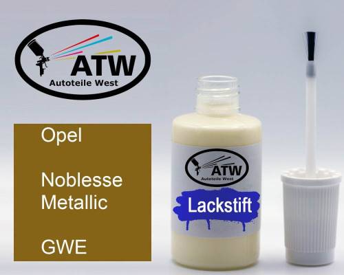 Opel, Noblesse Metallic, GWE: 20ml Lackstift, von ATW Autoteile West.